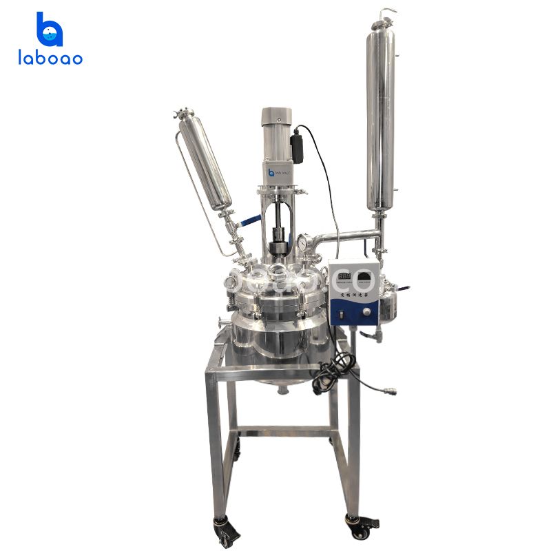 مفاعل كيميائي من الفولاذ المقاوم للصدأ سعة 10 لتر